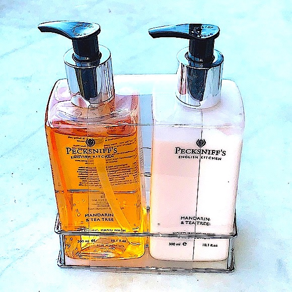 PECKSNIFF’S Bath Pecksniffs England Mandarin Tea Tree Hand Set New